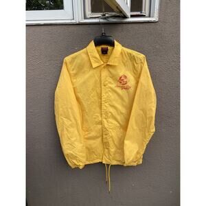 Stranger Things Surfer Boy Pizza Jacket Size S Small Yellow Netflix